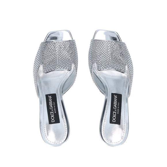 Dolce & Gabbana DG-Heel Gemstone-Embellished Mules Size 40 NEW + Box + Dust Bag - Picture 3 of 10